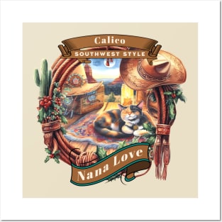 Southwest Sedona Country Cat Nana Love 3BC Posters and Art